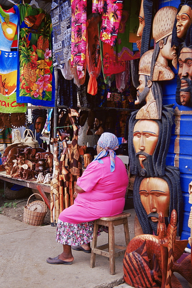 Craft market, Montego Bay, Jamaica, West Indies, Caribbean, Central America