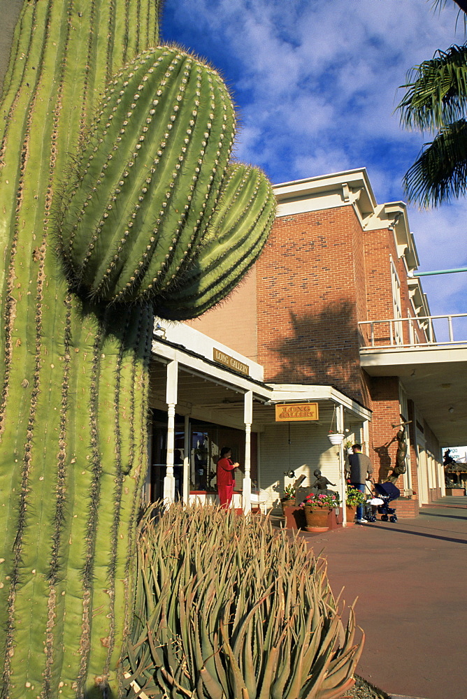 Art galleries, Main Street, Scottsdale, Greater Phoenix area, Arizona, United States of America, North America