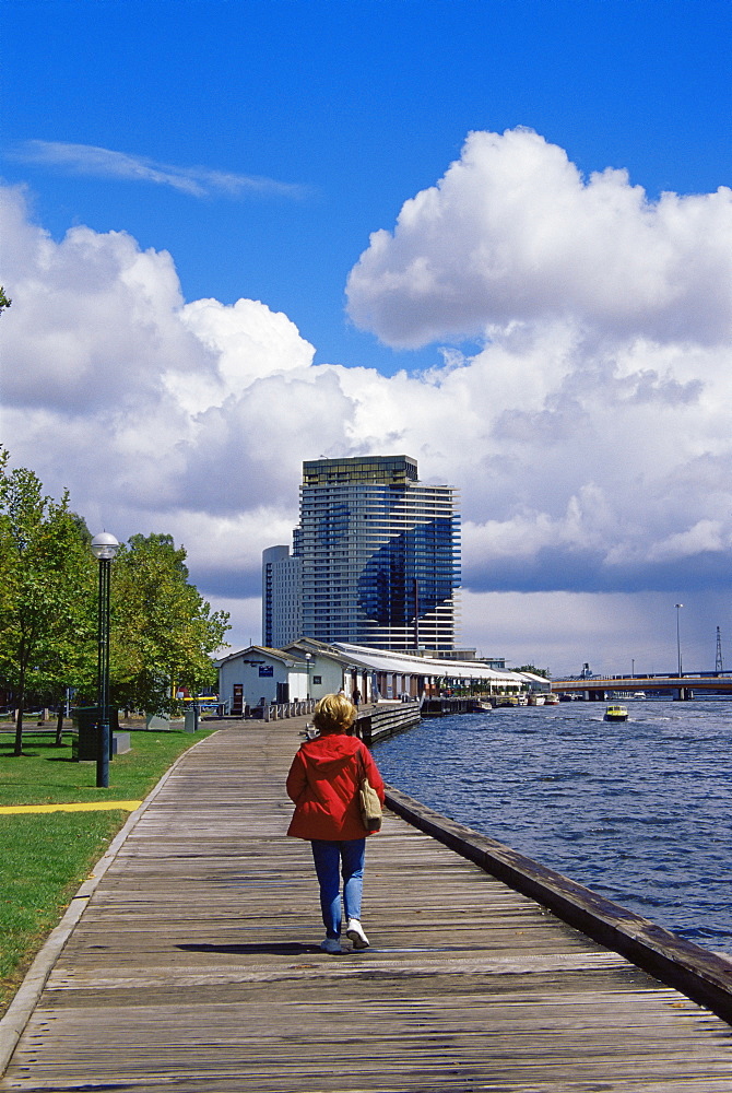 Boardwalk along Yarra River, Melbourne, Victoria, Australia, Pacific