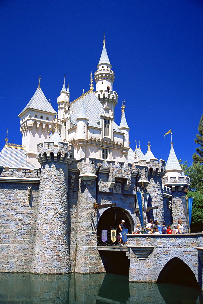 Disneyland castle, Anaheim, Orange County, California, United States of America, North America