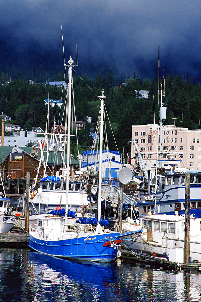 Thomas Basin boat harbor, Ketchikan, Alaska, United States of America, North America