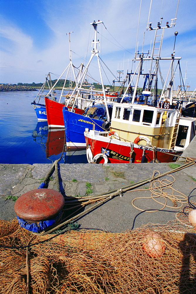 Fishing port, Ardglass, County Down, Ulster, Northern Ireland, United Kingdom, Europe