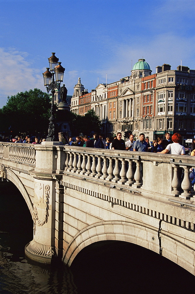 O'Connell Street Bridge, Dublin City, Republic of Ireland, Europe