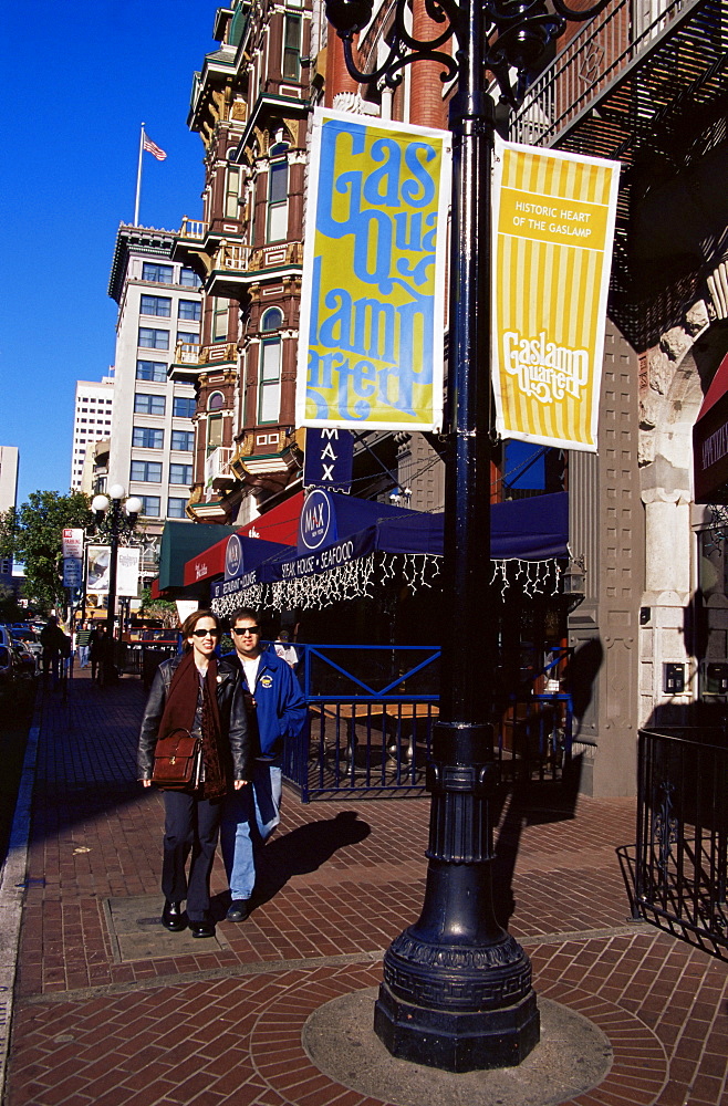 Fifth Street, Gaslamp Quarter, San Diego, California, United States of America, North America