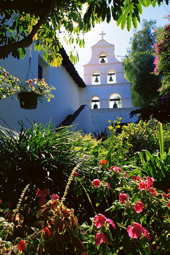 Garden, Mission of Alcala, San Diego, California, United States of America, North America