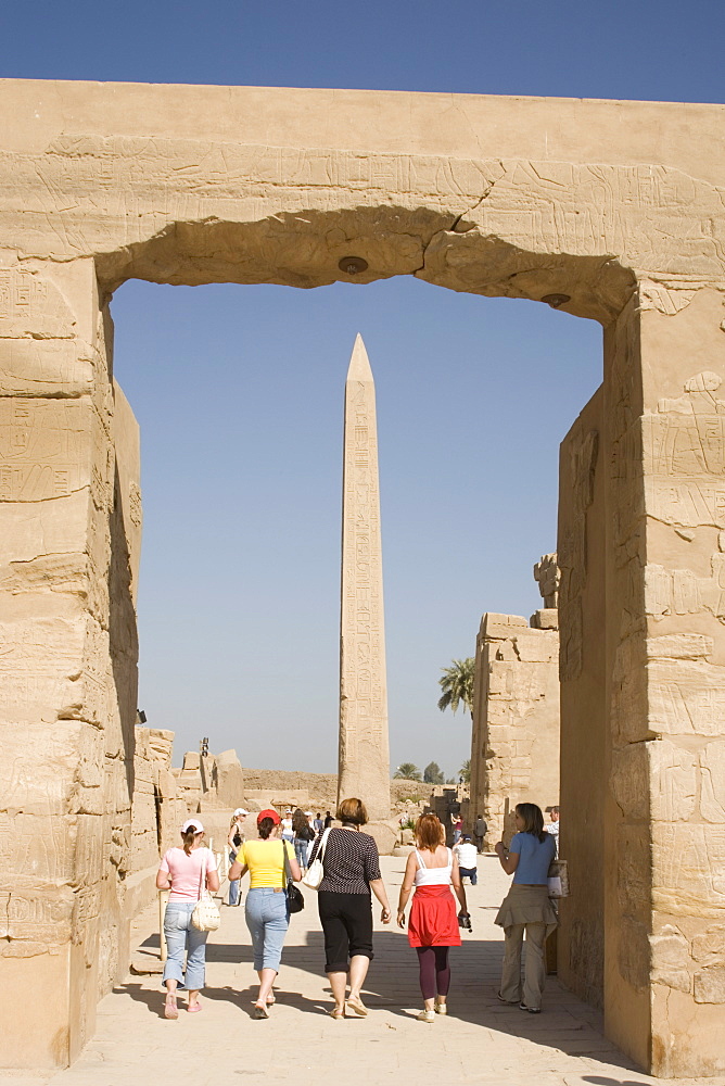 Obelisk, Karnak Temples, Karnak, near Luxor, Thebes, UNESCO World Heritage Site, Egypt, North Africa, Africa