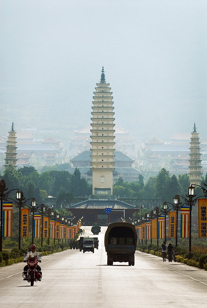 The Three Pagodas, Dali, Yunnan, China, Asia