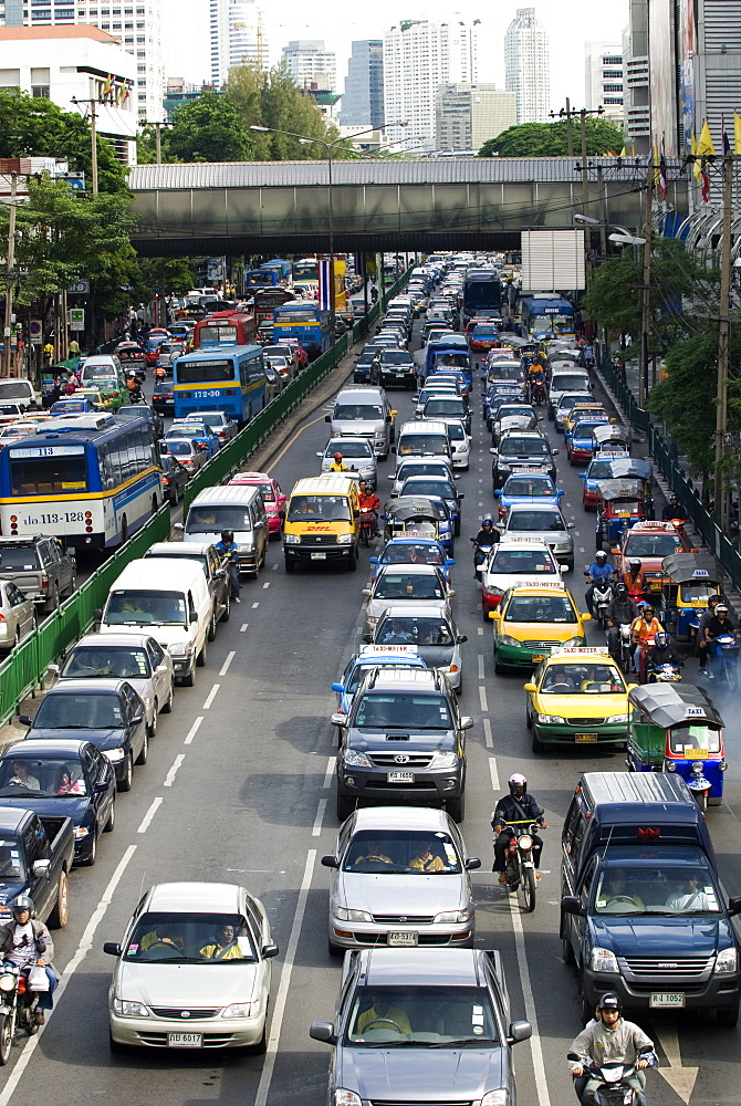 Traffic, Bangkok, Thailand, Southeast Asia, Asia