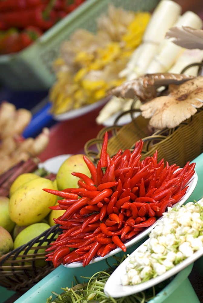 Ingredients for restaurant display, Dali, Yunnan, China, Asia