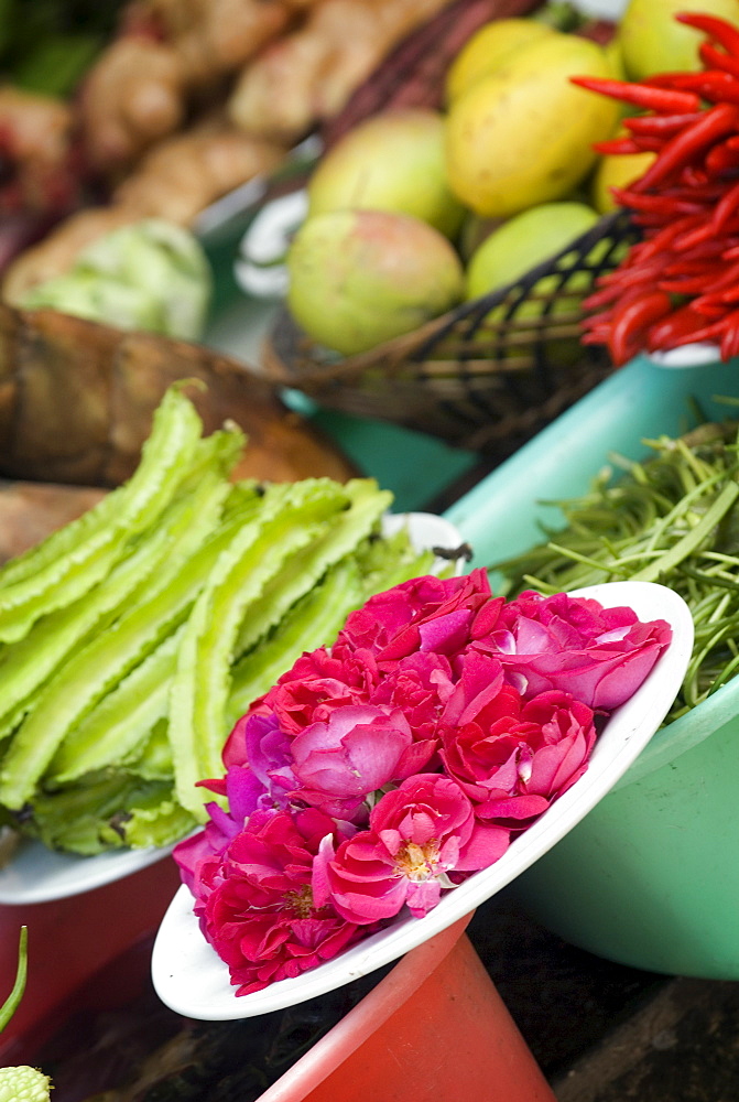 Ingredients for restaurant display, Dali, Yunnan, China, Asia