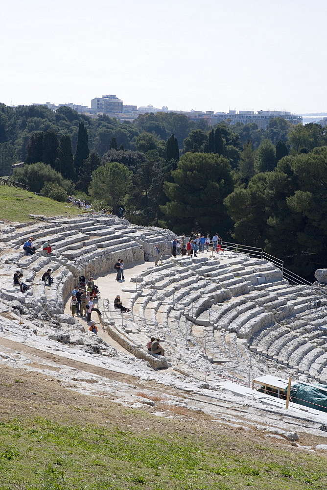 The Greek Theatre, Syracuse, Sicily, Italy, Europe