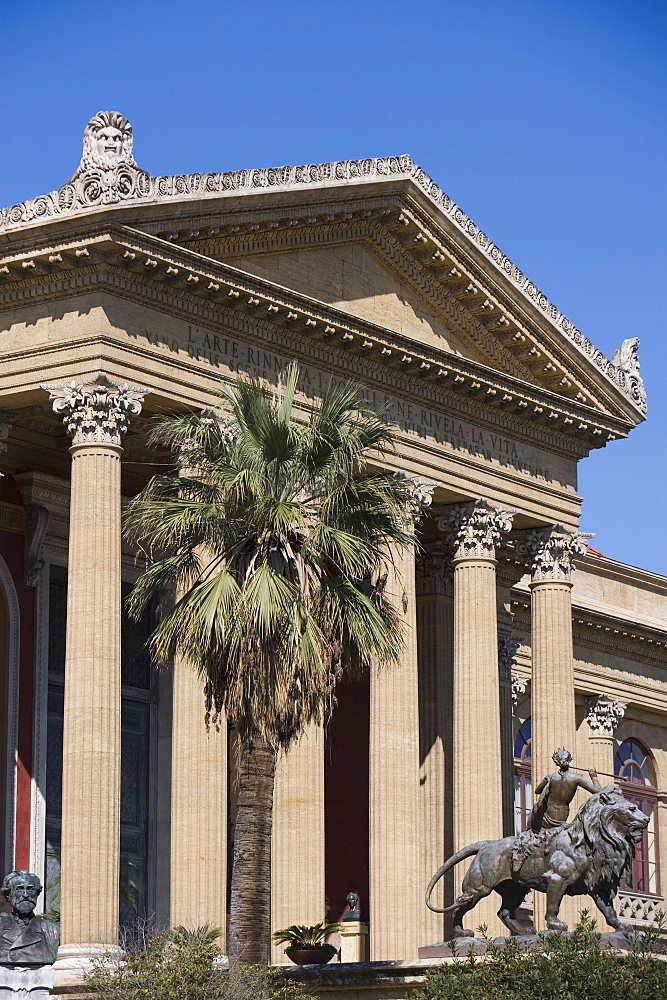 Teatro Massimo, Palermo, Sicily, Italy, Europe