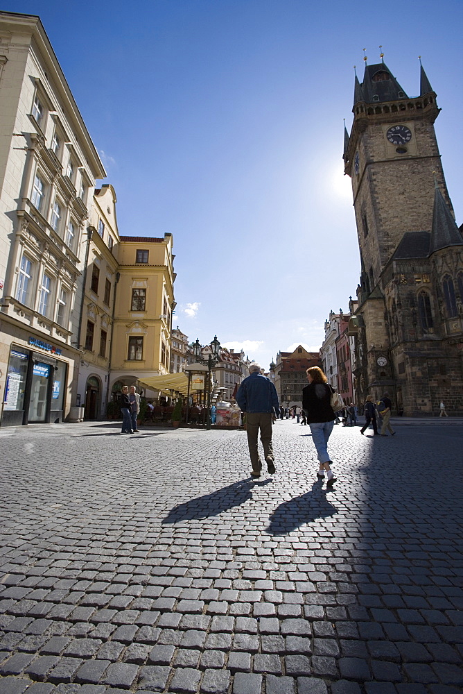 Town Hall Clock, Old Town Square, Old Town, Prague, Czech Republic, Europe