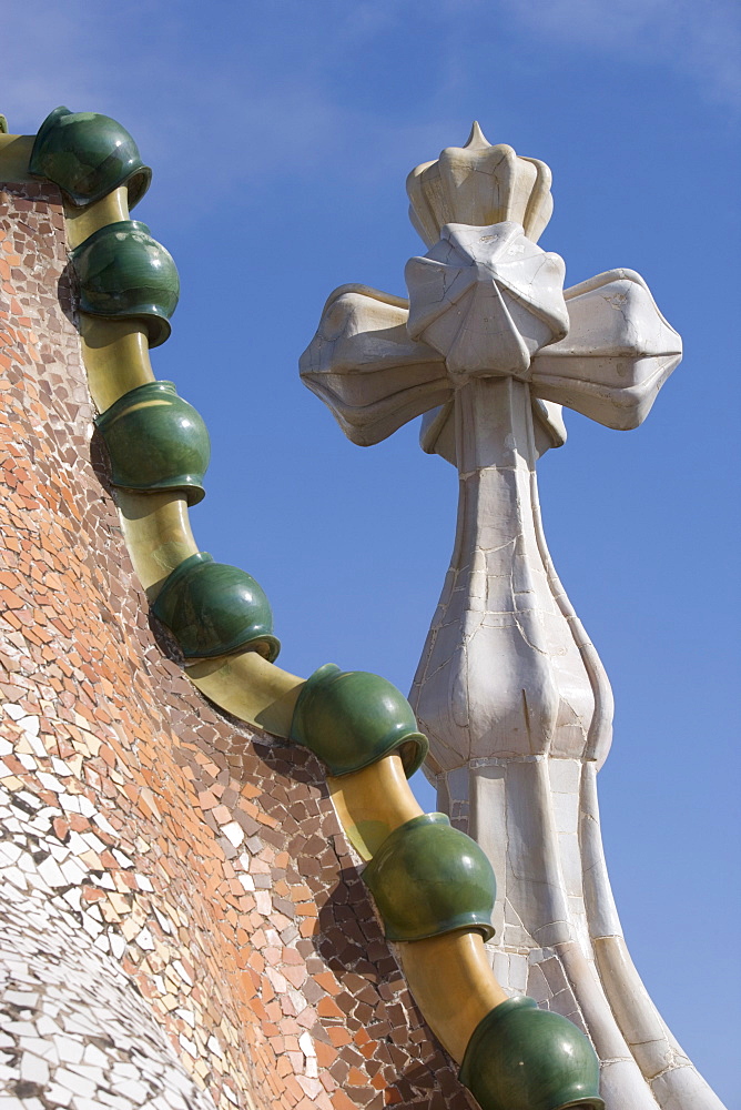 Rooftop, Casa Batlo, Barcelona, Catalonia, Spain, Europe