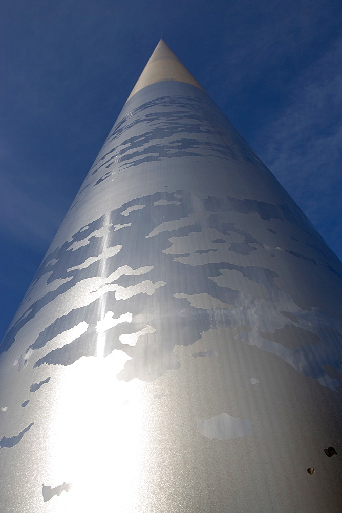 Looking up at the Monument of Light (The Spike), Dublin, Republic of Ireland, Europe