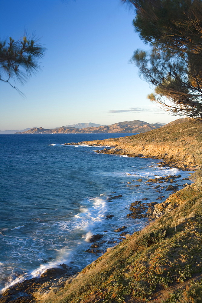 Coast near L'lle Rousse, Corsica, France, Mediterranean, Europe