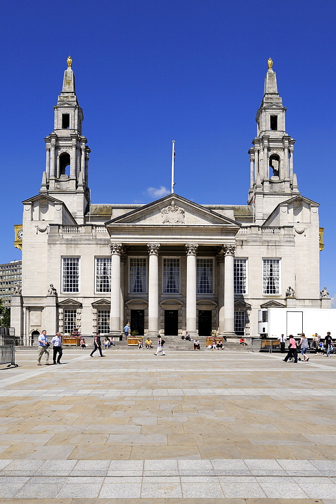 Civic Hall, Millennium Square, Leeds, West Yorkshire, England, United Kingdom, Europe