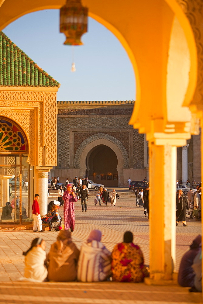 Place el Hedim, Bab Mansour, Meknes, UNESCO World Heritage Site, Morocco, North Africa, Africa