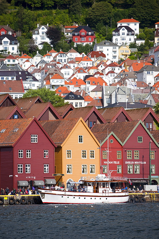 Bryggen, UNESCO World Heritage Site, Bergen, Hordaland, Norway, Scandinavia, Europe