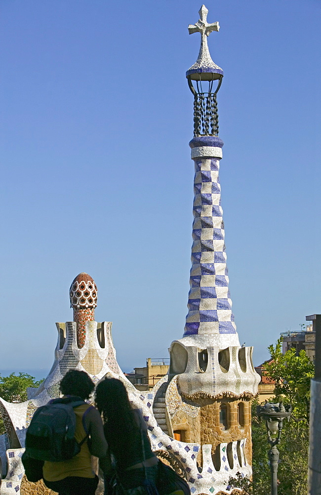 Parc Guell, Barcelona, Catalonia, Spain, Europe