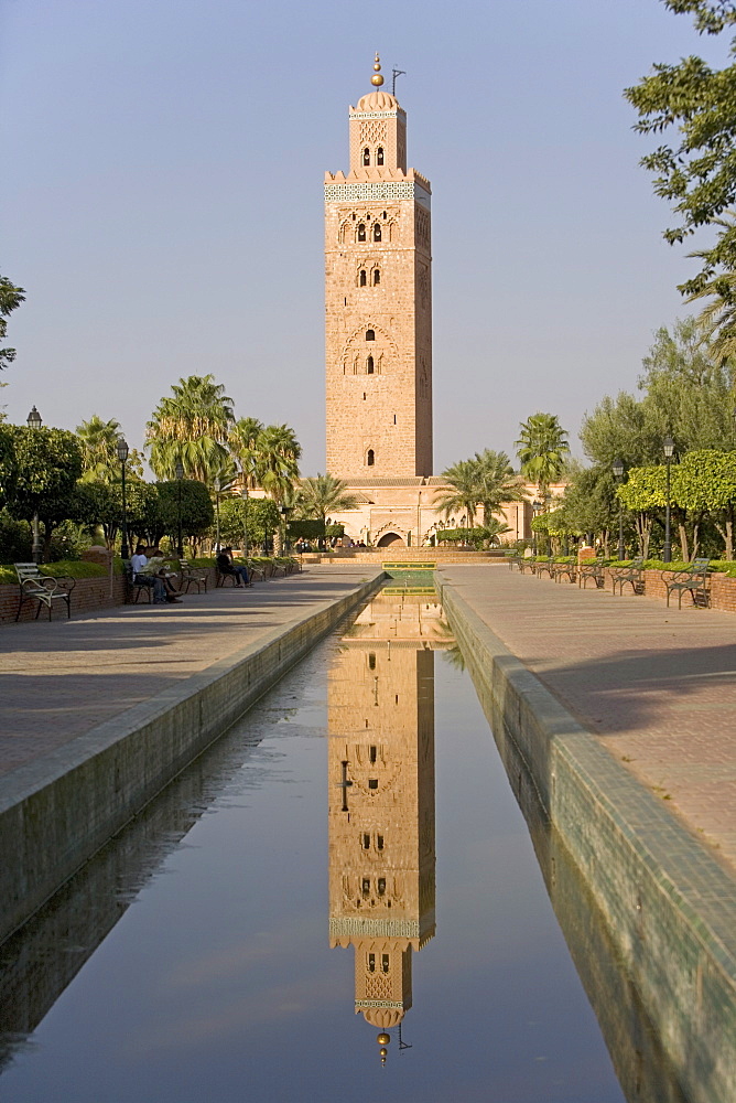 Koutoubia tower (minaret), Marrakech, Morocco, North Africa, Africa