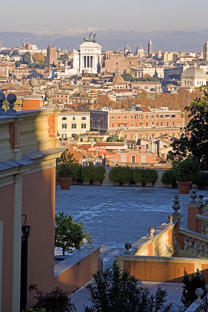 View from Gianicolo, Rome, Lazio, Italy, Europe