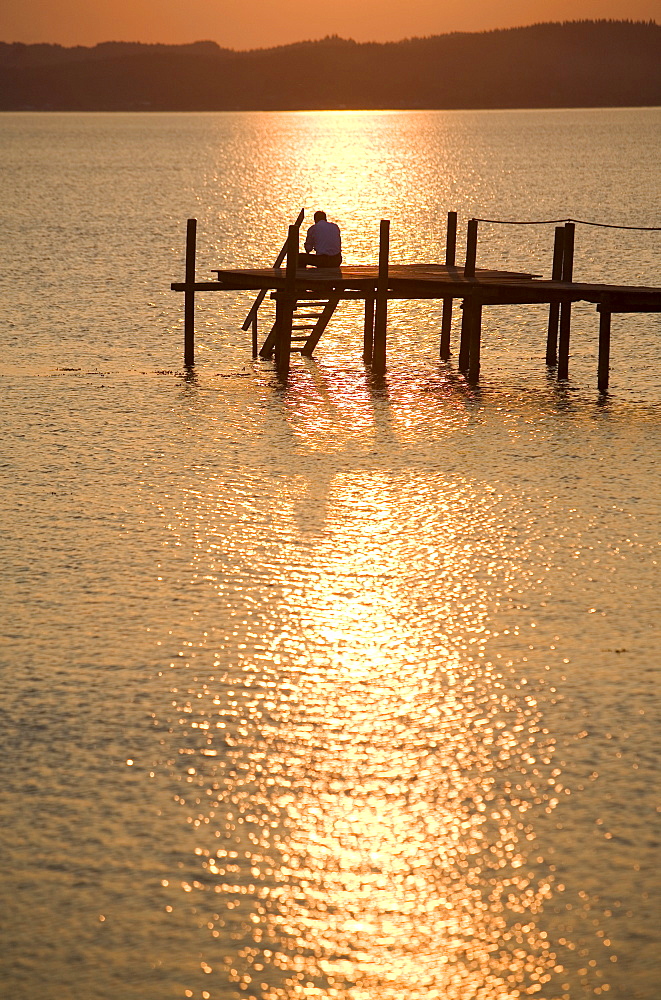 Sunset on the beach, Ebeltoft, Denmark, Scandinavia, Europe