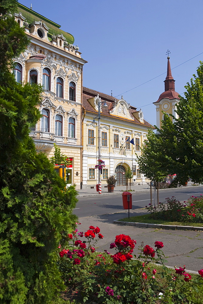 Trandafirilor square, Targu Mures, Transylvania, Romania, Europe