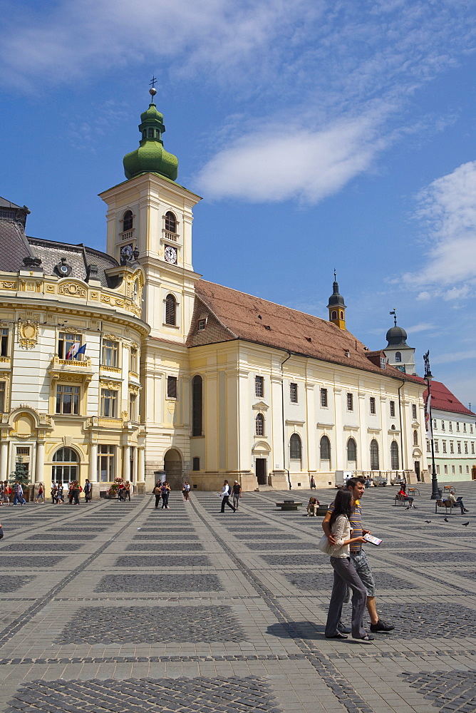 Mare Square, Sibiu, Transylvania, Romania, Europe