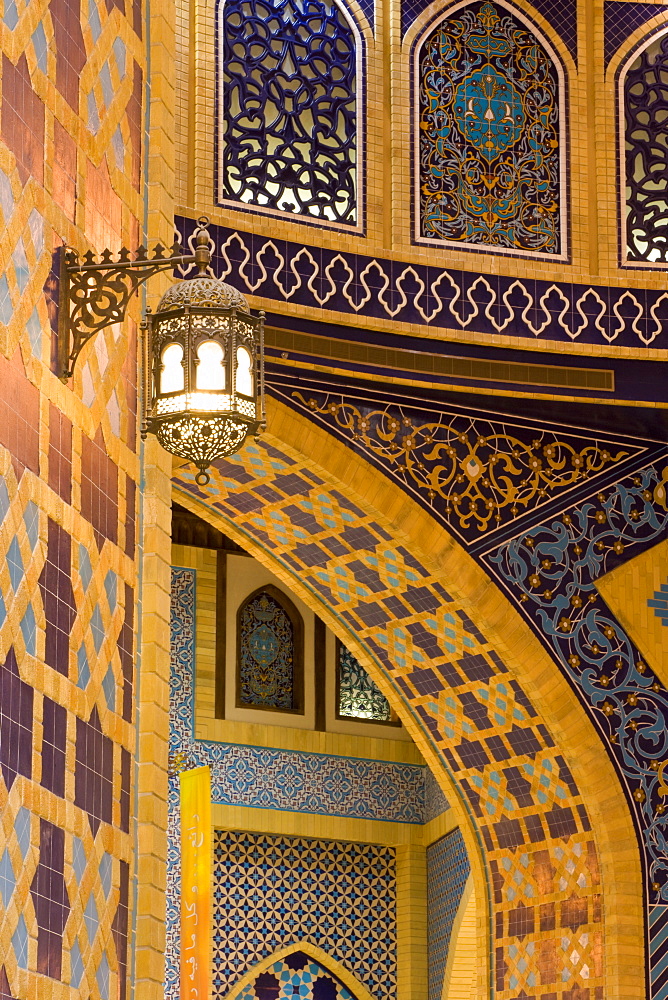 Detail of Persia Court, Ibn Battuta Shopping Mall, Dubai, United Arab Emirates, Middle East