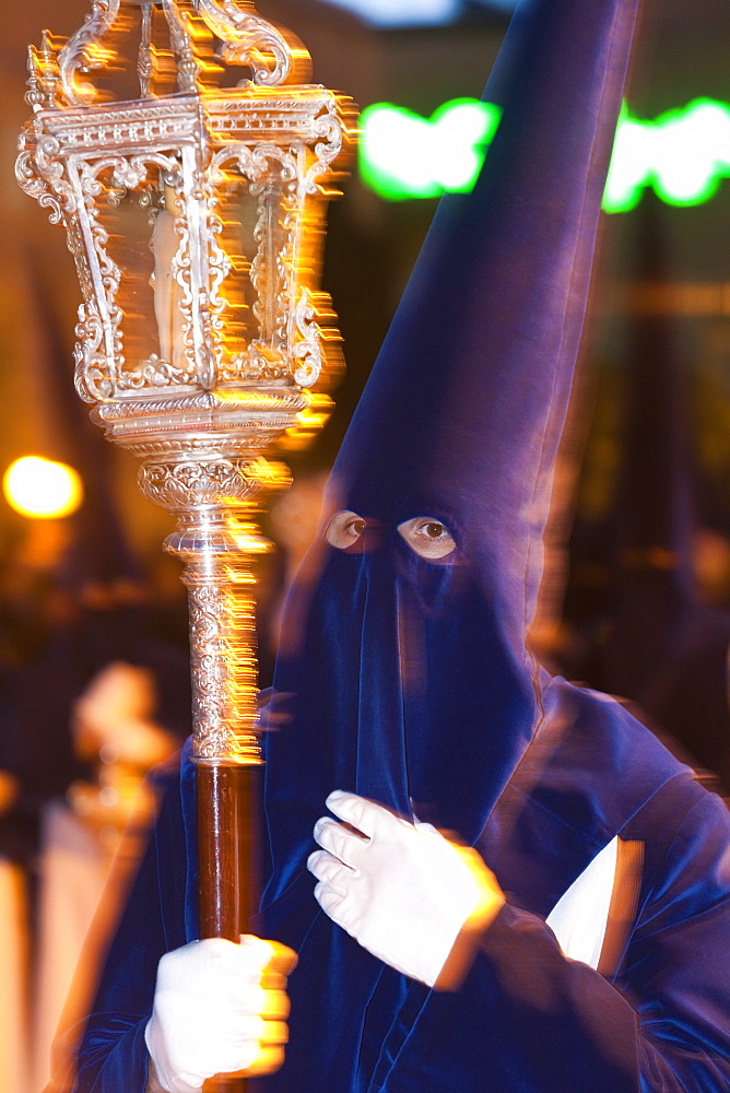 Semana Santa (Holy Week) celebrations, Malaga, Andalucia, Spain, Europe