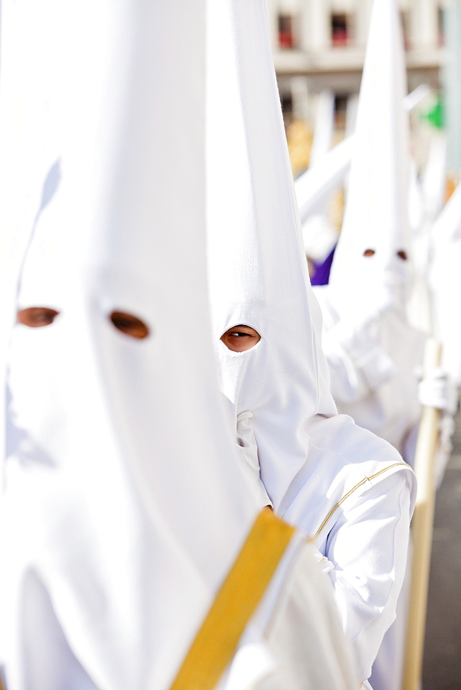 Semana Santa (Holy Week) celebrations, Malaga, Andalucia, Spain, Europe