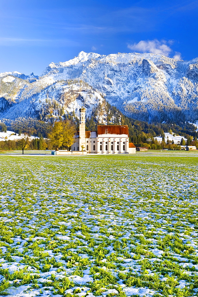 St. Coloman Church, Oberbayern, Bavaria, Germany, Europe