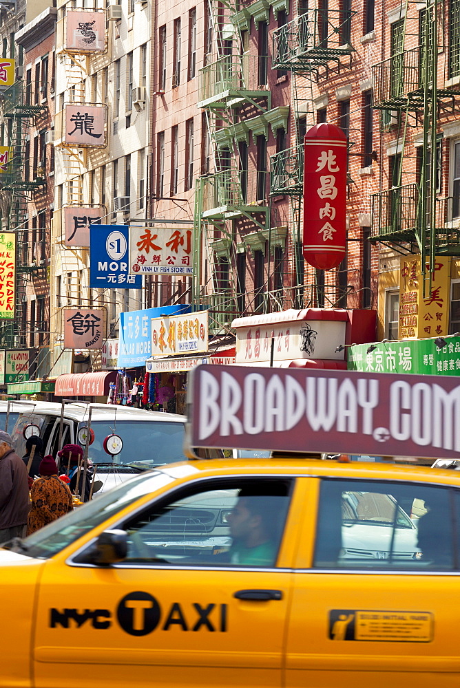 Street scene in China Town, Manhattan, New York City, New York, United States of America, North America