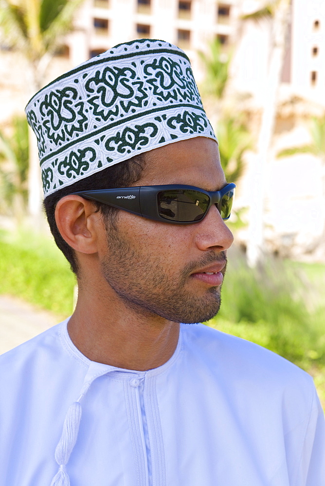 Portrait of Omani man, Muscat, Oman, Middle East