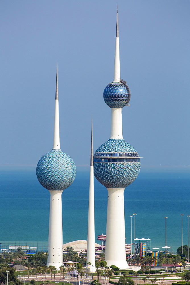 The Kuwait Towers, Kuwait City, Kuwait, Middle East