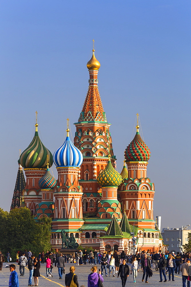 St. Basils Cathedral in Red Square, UNESCO World Heritage Site, Moscow, Russia, Europe