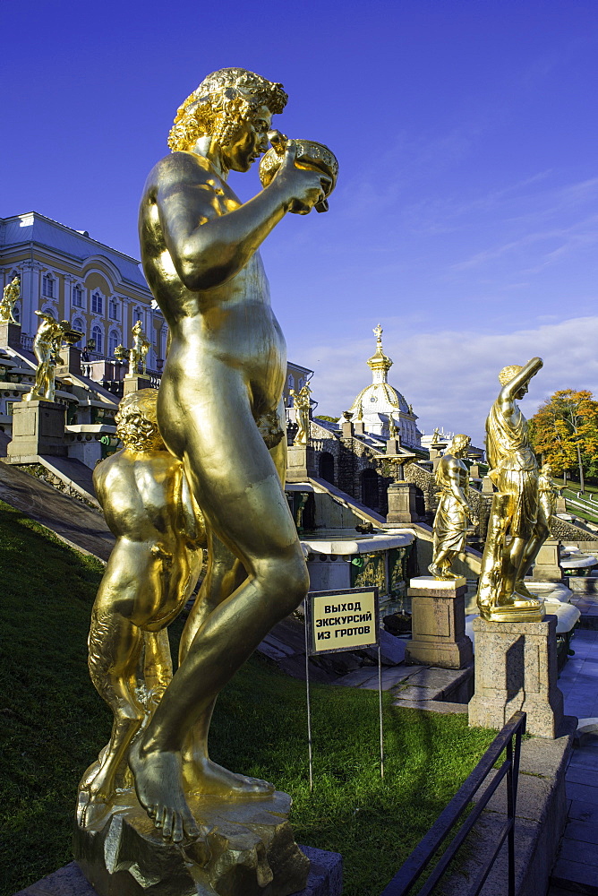 Petrodvorets (Peterhof) (Summer Palace), near St. Petersburg, Russia, Europe