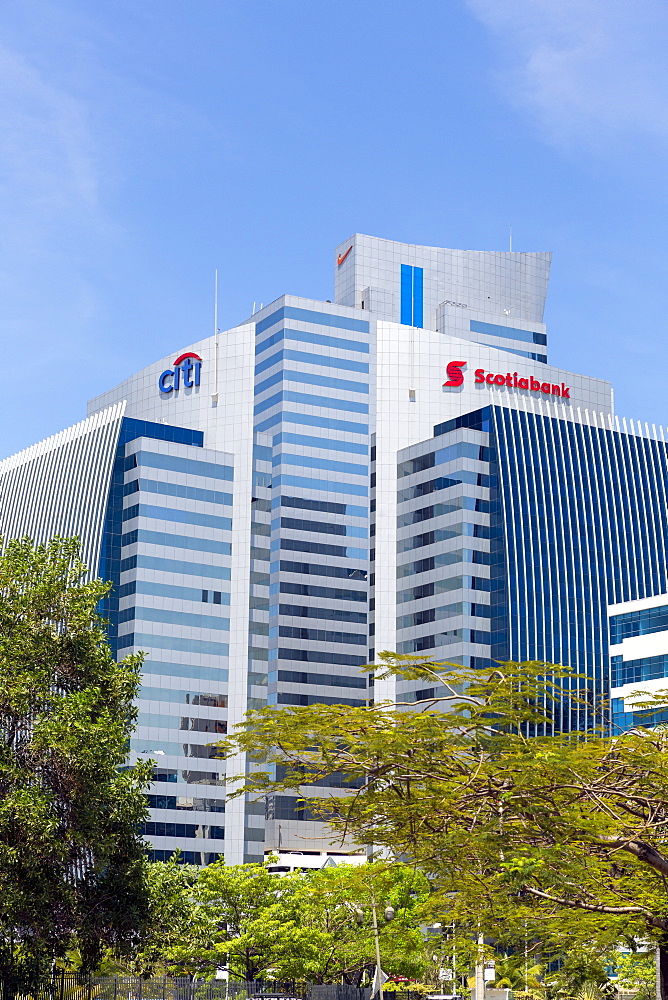 Financial buildings, Panama City, Panama, Central America