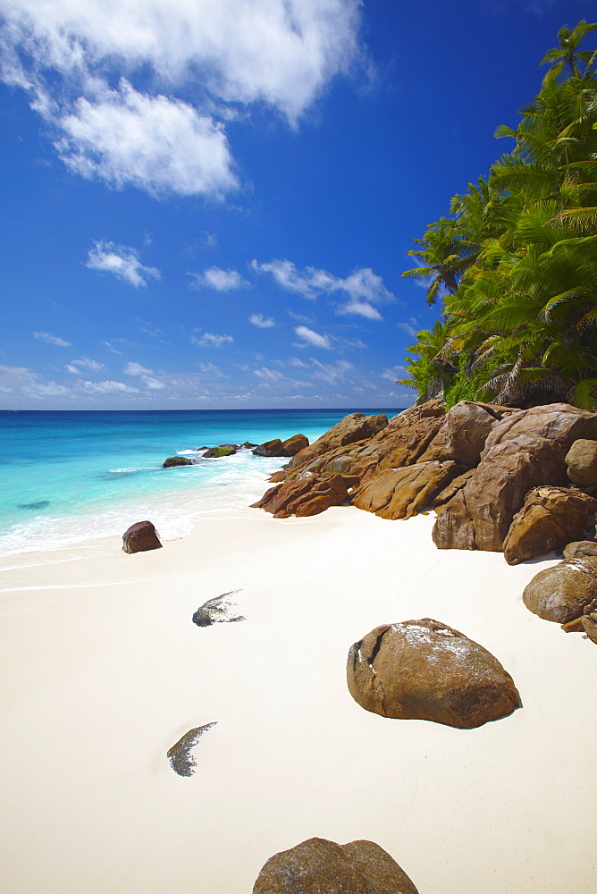 Deserted beach, La Digue, Seychelles, Indian Ocean, Africa