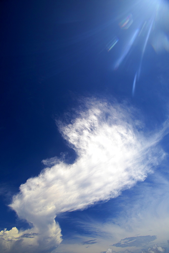 Cloud formation, Maldives, Indian Ocean, Asia