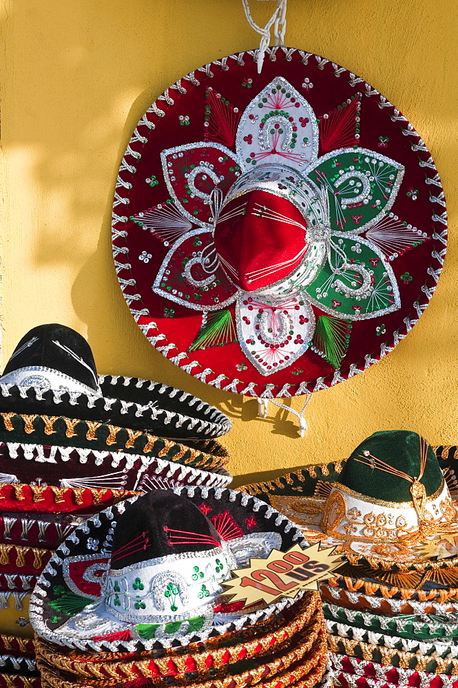 Souvenirs for sale, Isla de Cozumel (Cozumel Island), Cozumel, off the Yucatan, Quintana Roo, Mexico, North America