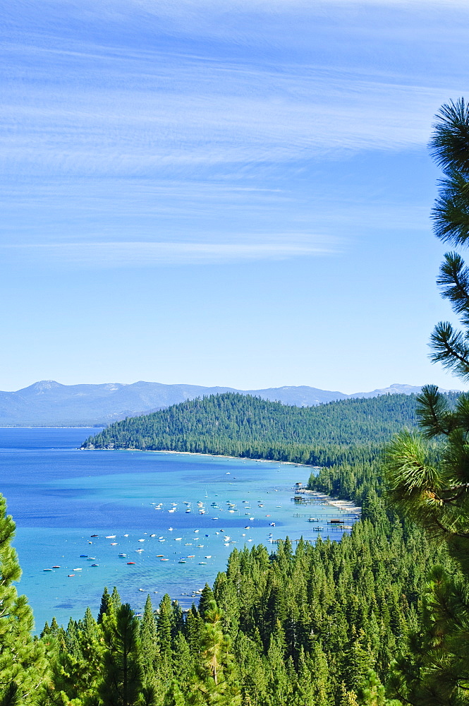 Lake Tahoe scene, California, United States of America, North America