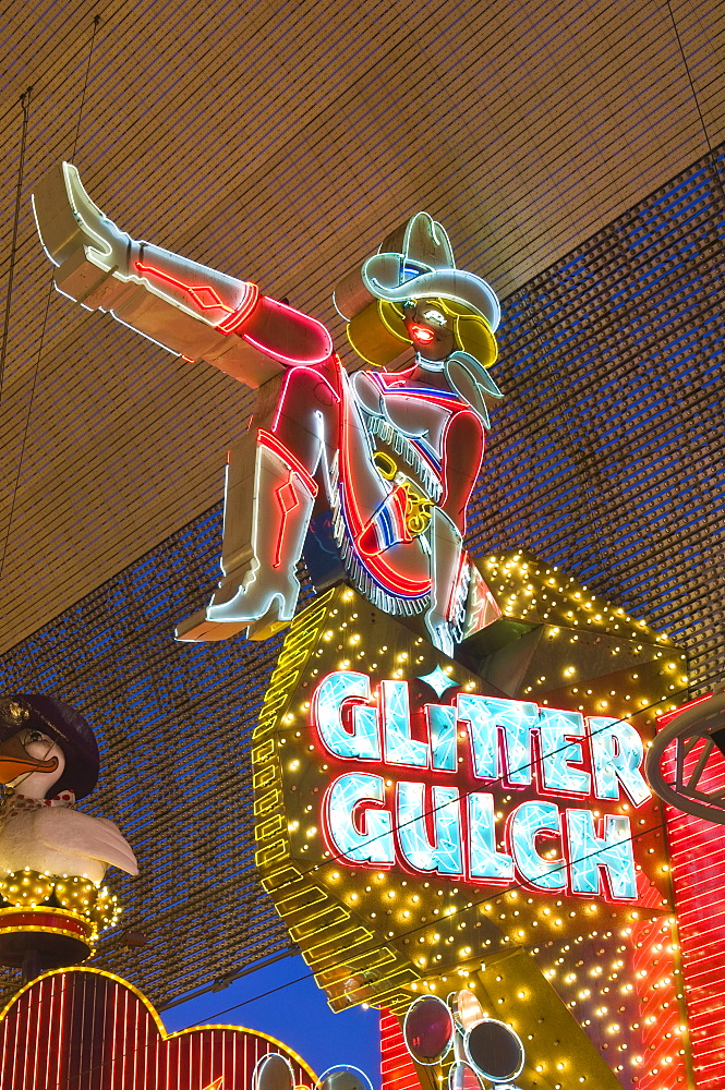 Glitter Gulch Casino and Fremont Street Experience, Las Vegas, Nevada, United States of America, North America