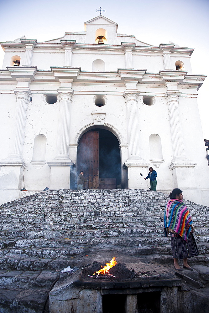 Church of Santo Tomas, Chichicastenango, Guatemala, Central America