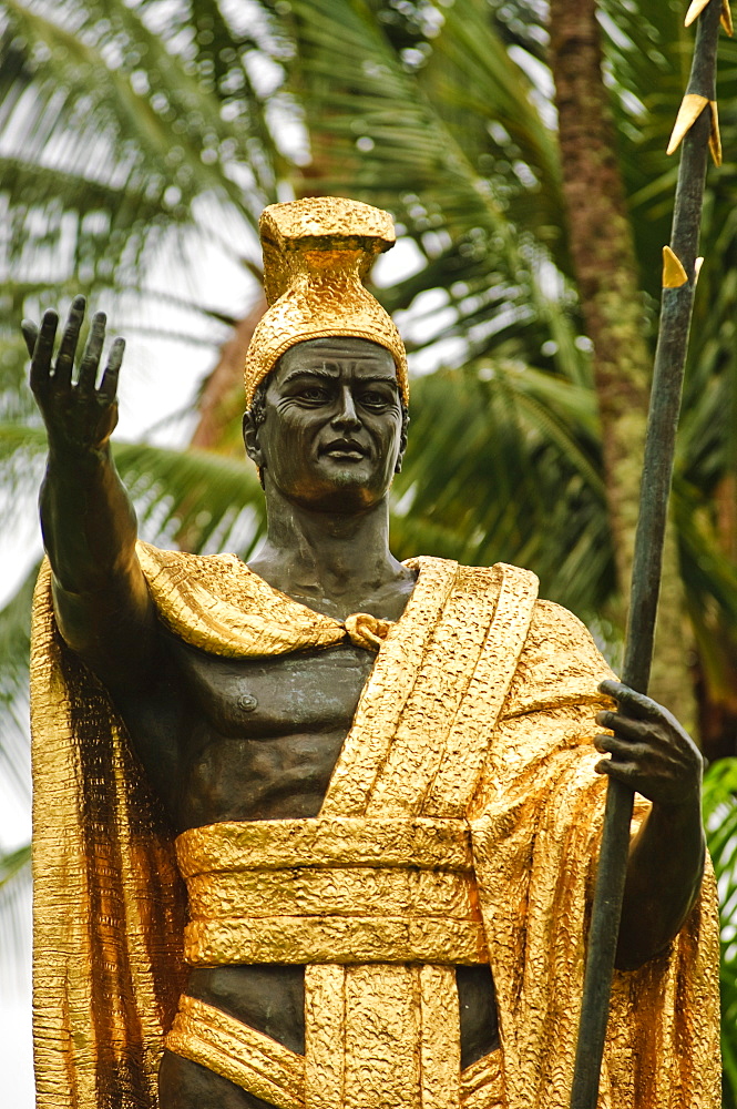 Statue of King Kamehameha the Great, Big Island, Hawaii, United States of America, North America