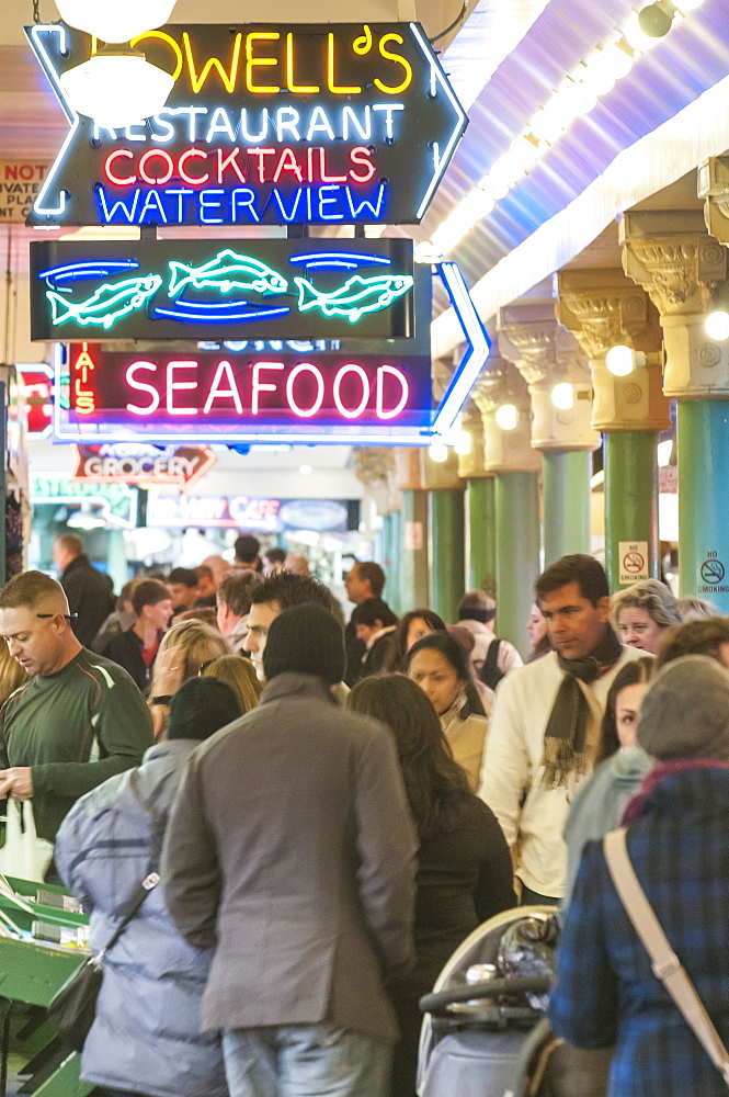 Pikes Place Market, Seattle, Washington State, United States of America, North America 