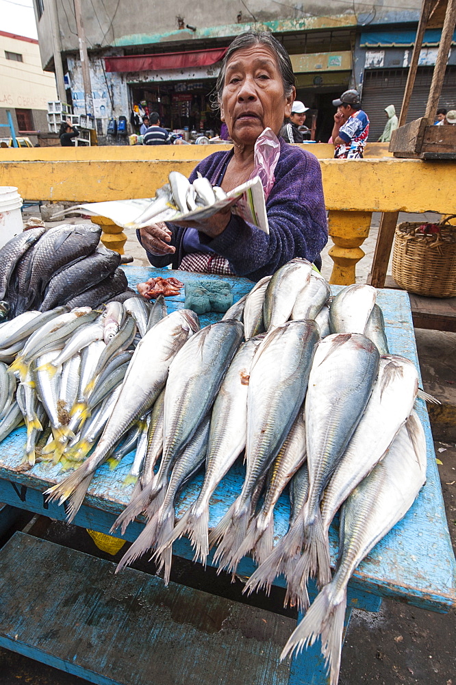 Central market in Chiclayo, Peru, South America