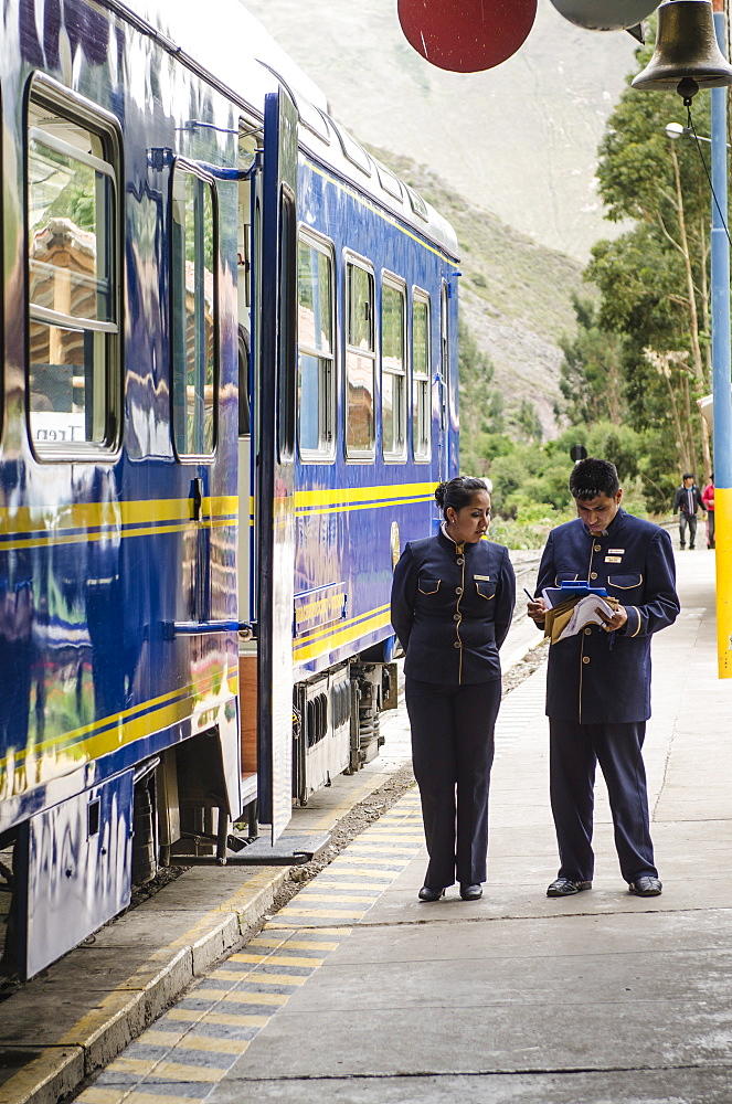 Ollanta Train station in Ollantaytambo, Sacred Valley, Peru, South America