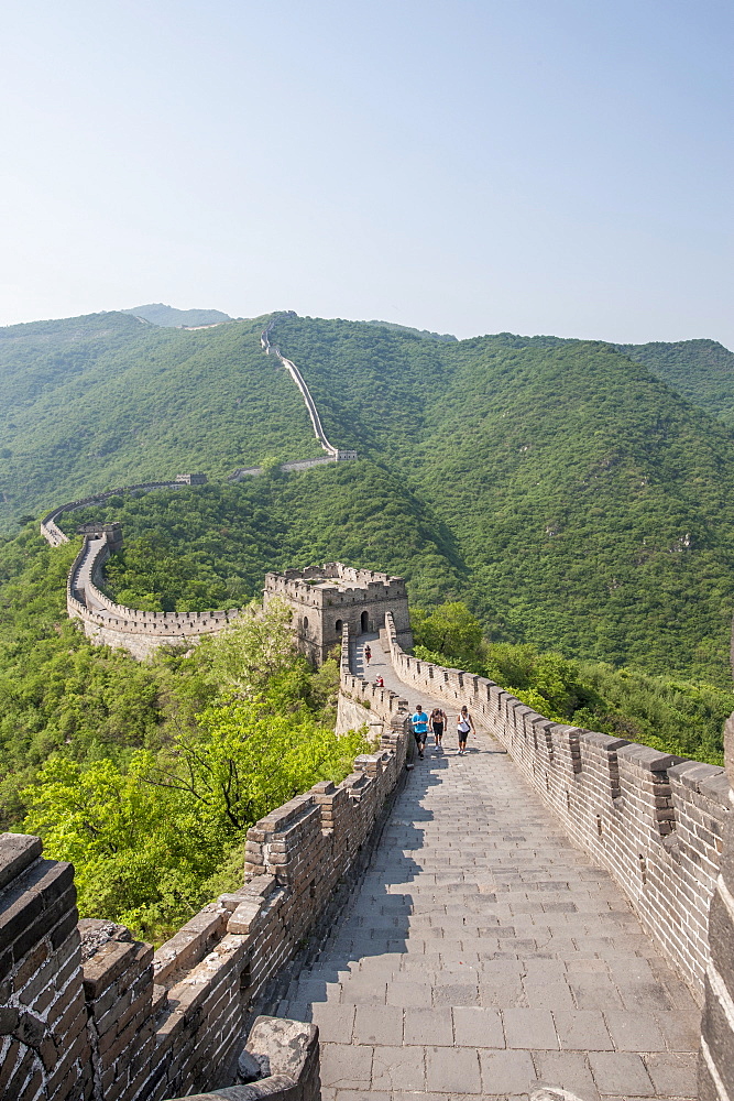 The original Mutianyu section of the Great Wall, UNESCO World Heritage Site, Beijing, China, Asia